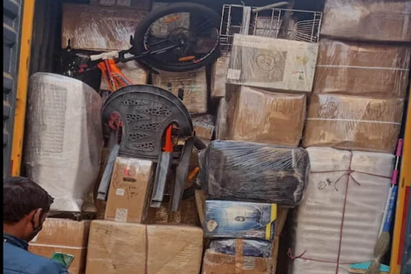 Home shifting truck loading Delhi